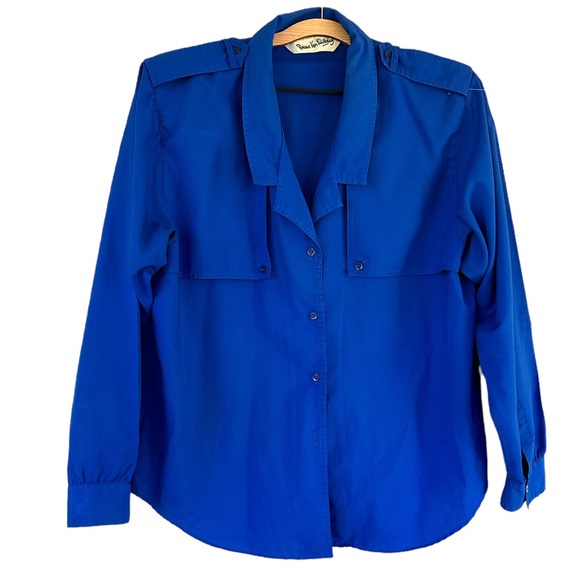 Diane Von Furstenberg Tops - Diane Von Furstenberg Vintage Button Down Shirt size 14